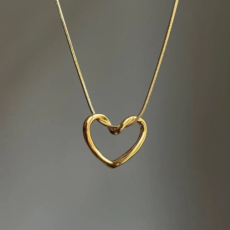 Dainty Open Heart Necklace