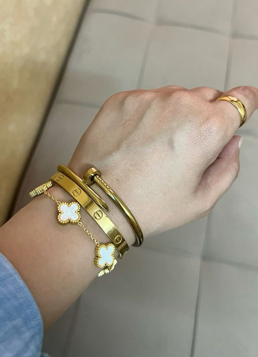 Cartier, Nail & Clover Bangle ( Set of 3 )