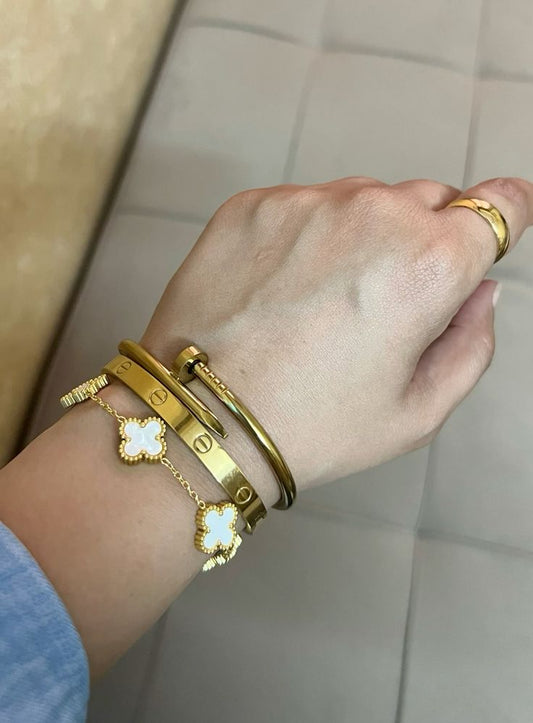 Cartier, Nail & Clover Bangle ( Set of 3 )