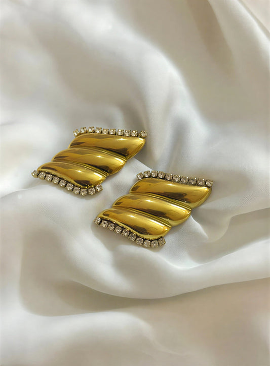 Premium Gold Statement Earring