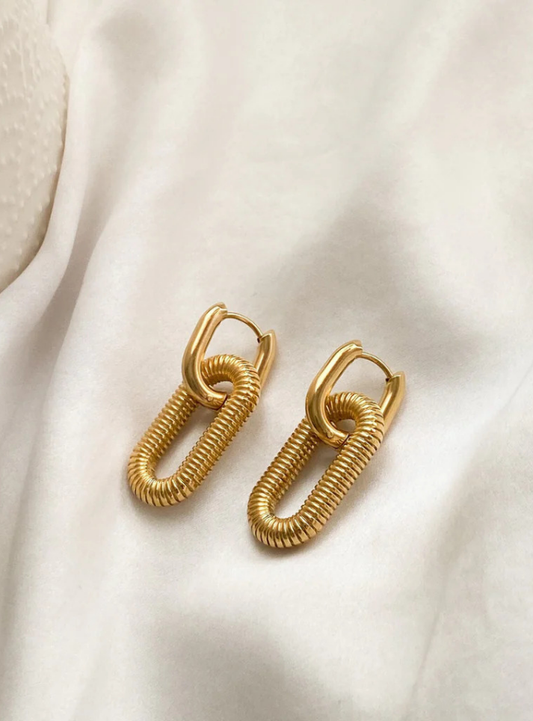Luxe Coil Link Earrings