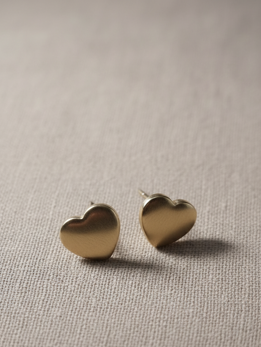 Classic Love Knot Heart Stud Earrings