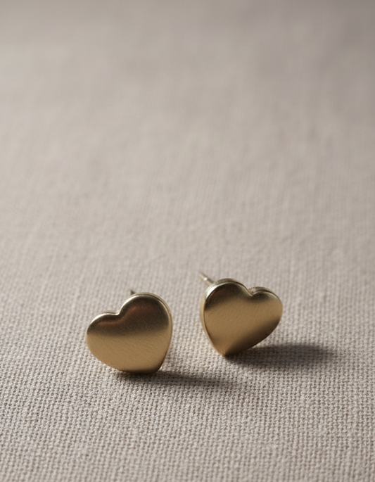 Classic Love Knot Heart Stud Earrings