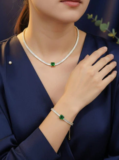 Aura Sparkle Choker & Bracelet Set