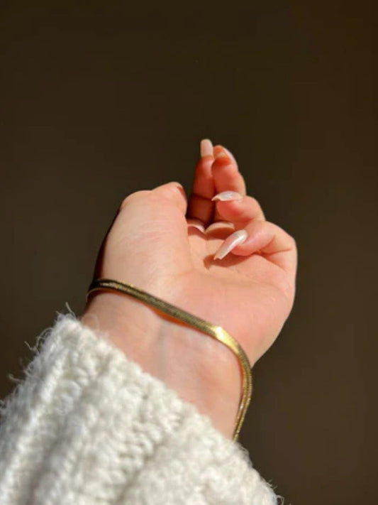Gold-Plated Snake Chain Bracelet