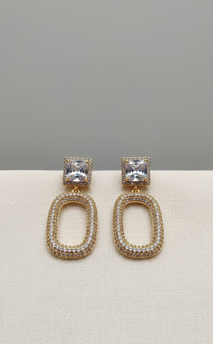 Luxury Emerald Statement Earrings