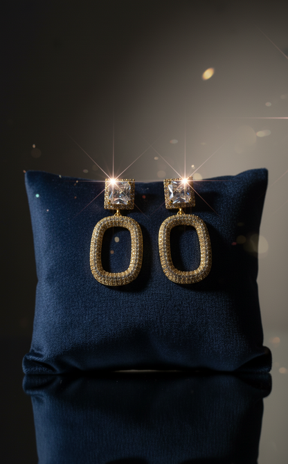 Luxury Emerald Statement Earrings