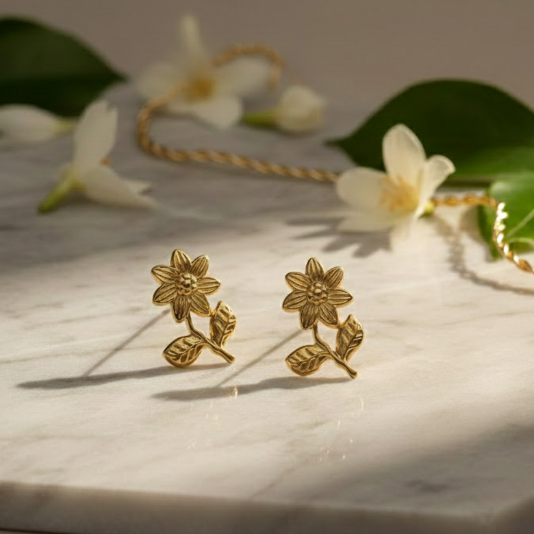 Golden Meadow Sunflower Studs