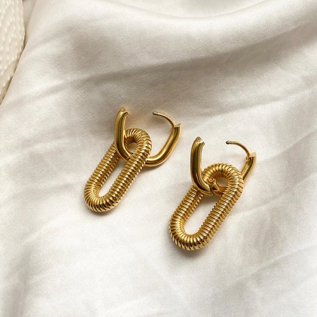 Luxe Coil Link Earrings