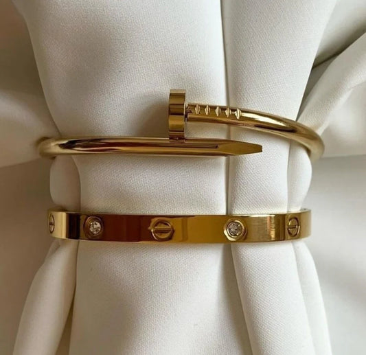 Luxury Gold Bangle Duo