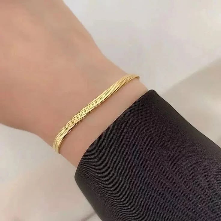 Gold-Plated Snake Chain Bracelet