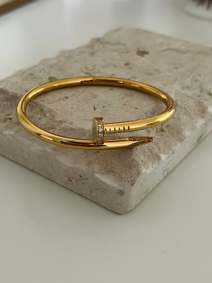 Luxury Nail Gold Bracelet