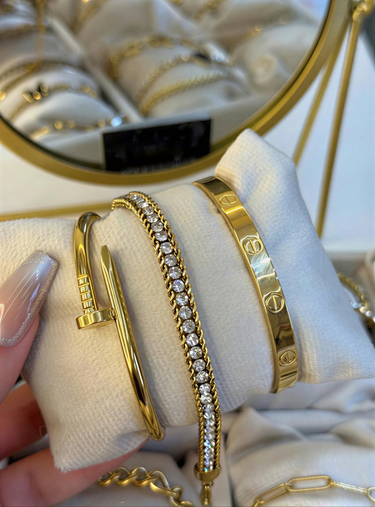 Luxury Gold Bracelet Bundle – 3 Pcs Set