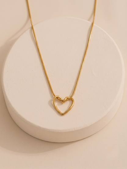 Dainty Open Heart Necklace