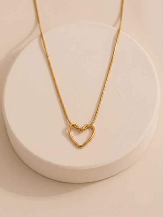 Dainty Open Heart Necklace