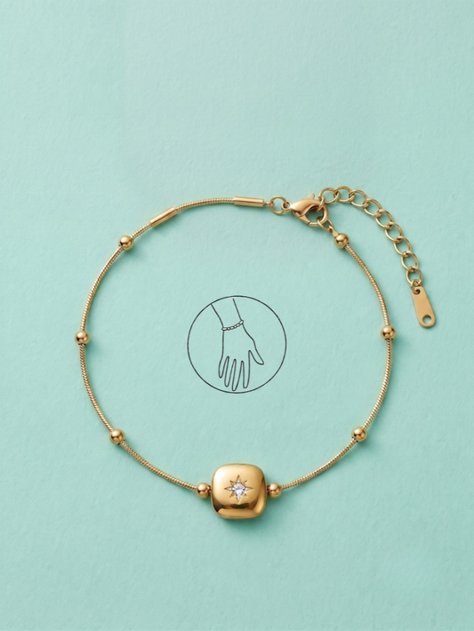 Celestial North Star Cushion Bracelet