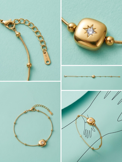Celestial North Star Cushion Bracelet