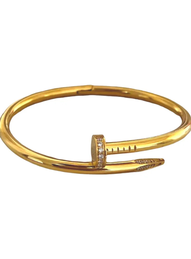 Luxury Nail Gold Bracelet