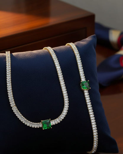 Aura Sparkle Choker & Bracelet Set