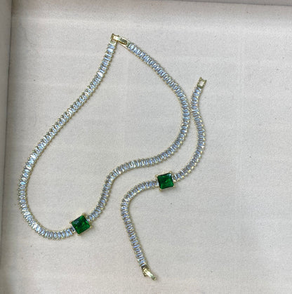 Aura Sparkle Choker & Bracelet Set