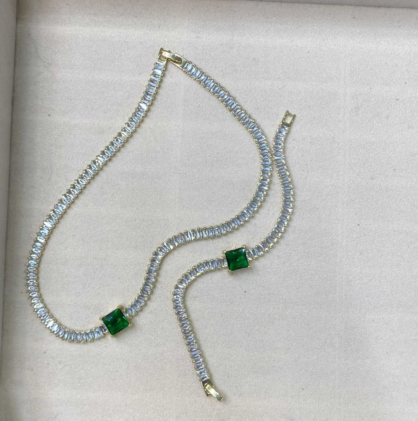 Aura Sparkle Choker & Bracelet Set