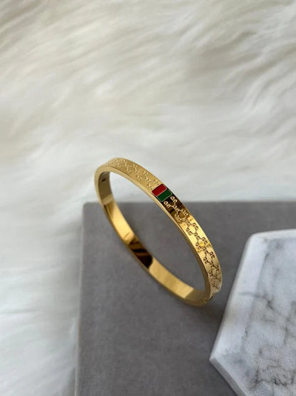 Luxury Gold Signature Bangle Bracelet