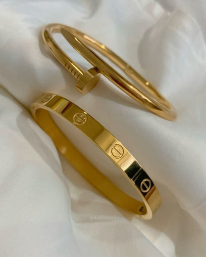 Luxury Gold Bangle Duo