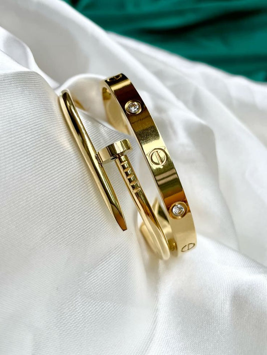 Luxury Gold Bangle Duo