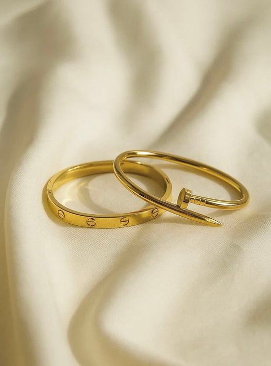 Luxury Gold Bangle Duo