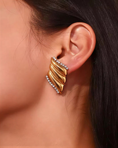 Premium Gold Statement Earring